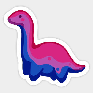 Bisexual Long Neck Dino Dinosaur Sticker